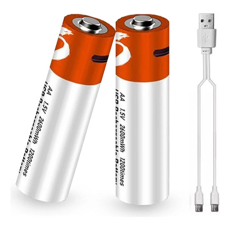 Bateria AA Recarregável 1.5V 2600mAh