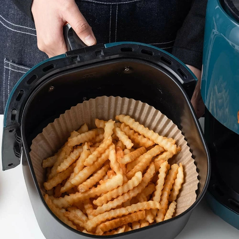 Kit com 50 Formas Descartáveis de Papel para Air Fryer