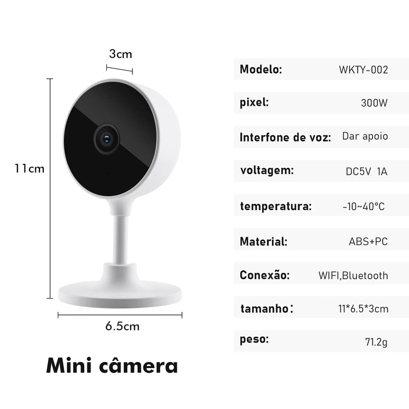 Câmera Inteligente Sem Fio para Ambientes Internos