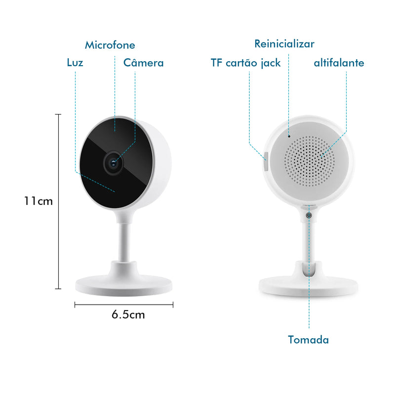 Câmera Inteligente Sem Fio para Ambientes Internos