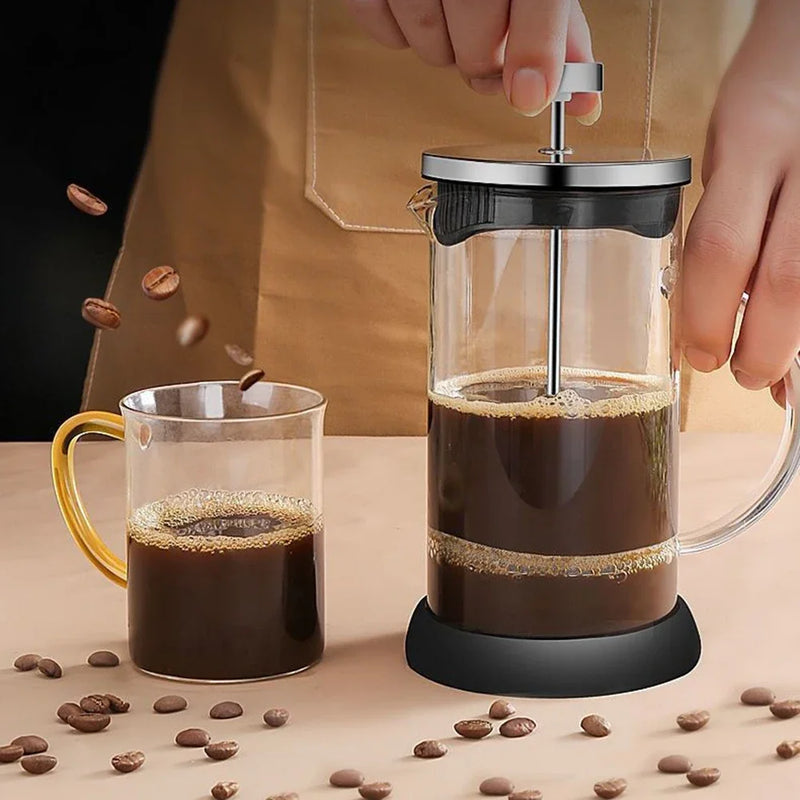 French Press Multifuncional - Potência e Estilo para Café