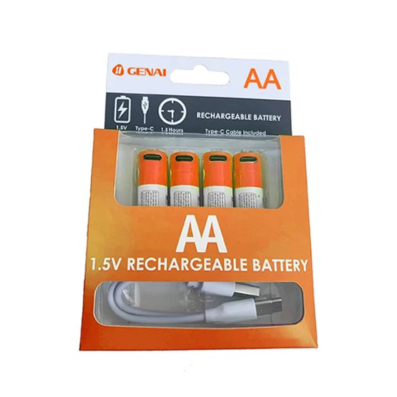 Bateria AA Recarregável 1.5V 2600mAh