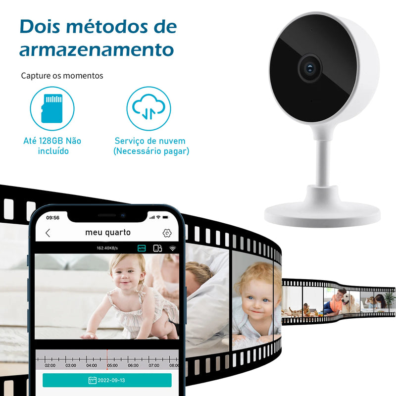 Câmera Inteligente Sem Fio para Ambientes Internos