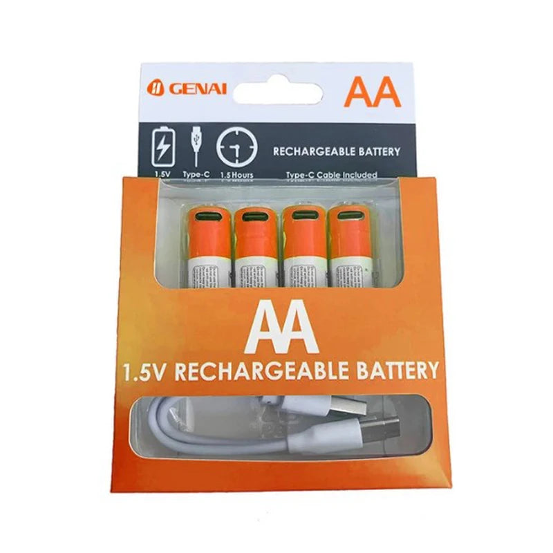 Bateria AA Recarregável 1.5V 2600mAh