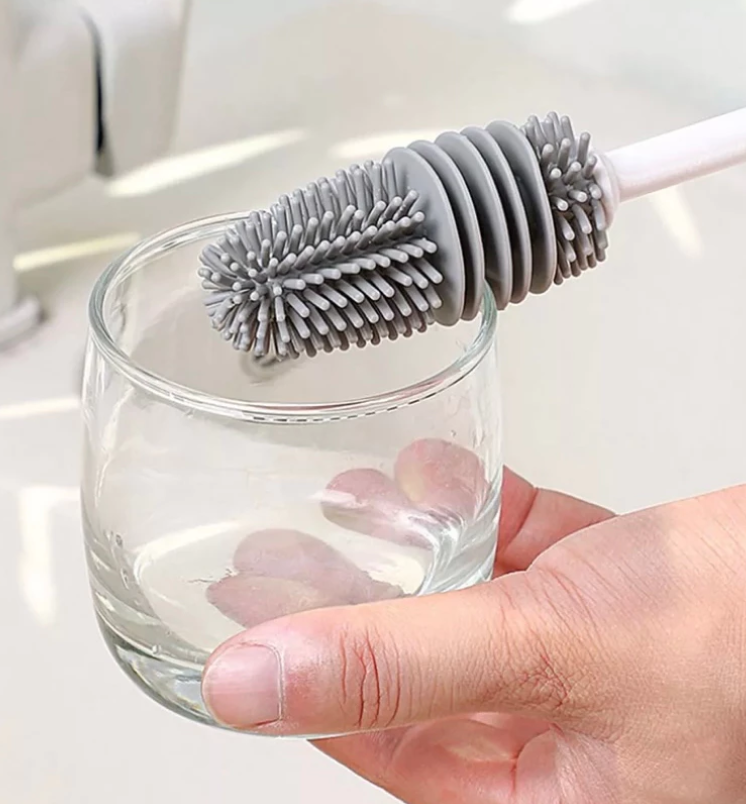 Escova Multiuso de Silicone – Limpeza Eficiente e Sem Esforço